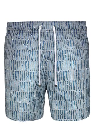 Amiri Costume da bagno effetto sfumato con stampa - Blu