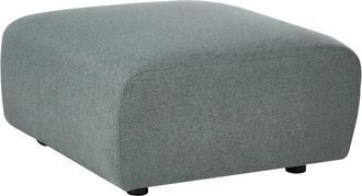 Beliani Ottoman Green Fabric Living Room Modern KIVVIK