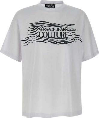 Versace Jeans Couture T-shirt con motivo zebra - Bianco