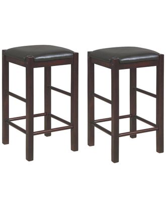 Linon Tavern Set Of 2 Counter Stools