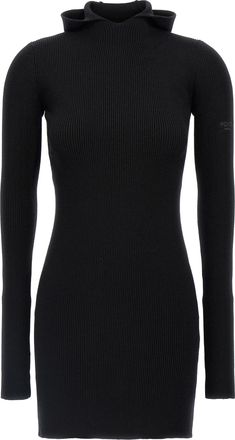 Fendi Black Wool Short Womens Dress