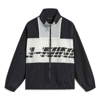 Li-Ning Windbreaker Athletic Jacket Black White AJDT405-1