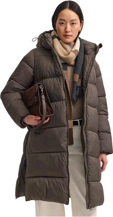 Bugatti Gewatteerde parka met warmtecomfort - Dames - Mantels - Bruin - Maat: 2XL Zijde