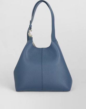 Coccinelle pebbled leather shoulder bag and pochette