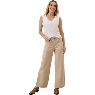 Pact Organic Cotton Softspun V-Neck Tank in White at Nordstrom, Size X-Small