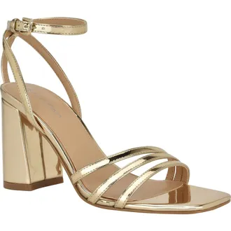 Calvin Klein Quiva Strappy Sandal in Gold at Nordstrom Rack, Size 8