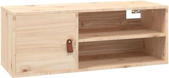 vidaXL Vidaxl - Armario De Pared De Madera Maciza De Pino 80x30x30 Cm