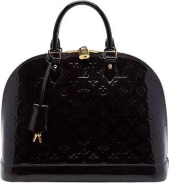 Louis Vuitton Pre-owned Alma PM - Dames - Vintage Handtas - Paars - ONE Size - Leer - Vintage