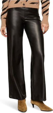 Sanctuary Womens Runway Vegan Leather Trouser In Black