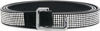 Zadig&Voltaire La Cecilia 15mm crystal belt - women - Calf Leather - 2 - Black