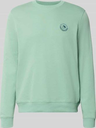 Blend Regular Fit Pullover mit Logo-Stitching Modell Kane in Tuerkis, Gr&ouml;&szlig;e 3XL