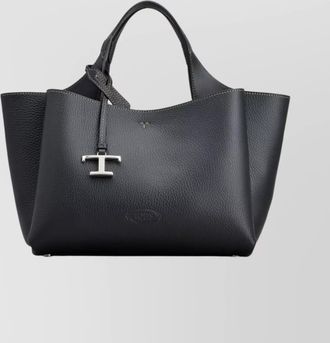 Tod's shoulder bag with adjustable strap and decorative stitching