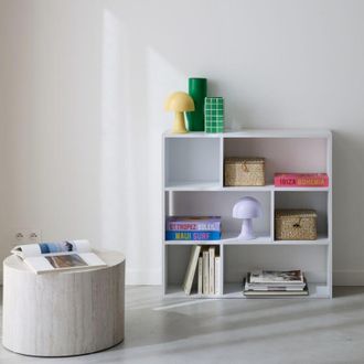 Sweeek Sweeek - Libreria a 3 ripiani con 6 vani