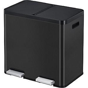 EKO Papelera De Pedal Recycler Acero 44 L Colector Doble