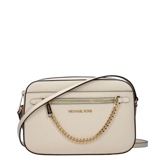 Michael Kors Jet Set Umh&auml;ngetasche Damens Leder Hellbeige/Creme
