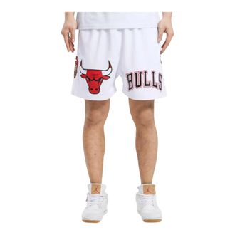 Pro Standard Pro Standard NBA Chicago Bulls Logo Mesh Shorts in White Men