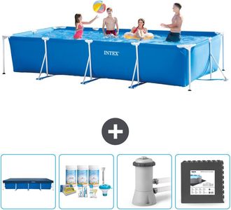 Intex Piscina Con Estructura Rectangular - 450x220x84 Cm - 7-piezas Scb3