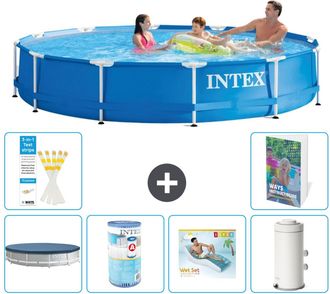 Intex Piscina Con Estructura Redonda - 366x76 Cm - 7-piezas S113