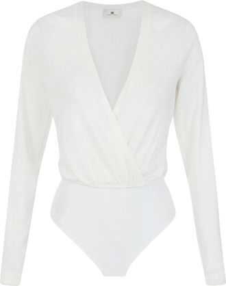 Elisabetta Franchi Dames, Tops, Wit, Maat: S