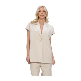 Second Female Blanca Waistcoat - Dames - Jassen - Beige - Maat: M