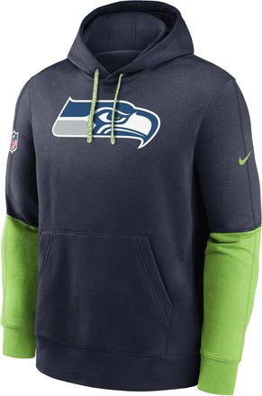 Nike Seattle Seahawks Sideline Team Issue Club Nike Mens NFL Pullover Hoodie in Blue | 02F2074K78-87G