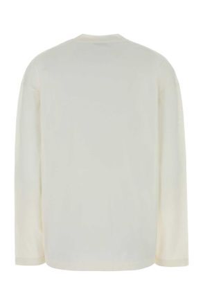 Jil Sander Womens White Cotton T-Shirt 102 Exterior Exterior: T-shirts And Polos