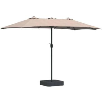 vidaXL Parasol De Jard&iacute;n Taup&eacute; 385 X 209 X 244 Cm Tela Vidaxl