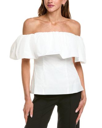 Astr Astr The Label Taffeta Bubble Top