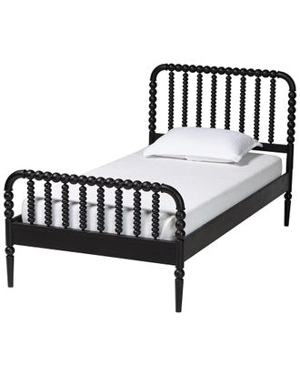 Baxton Studio Lucera Mid-Century Twin Size 4Pc Bobbin Bedroom Set