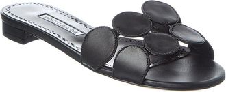 Manolo Blahnik Haribalmu Leather Sandal