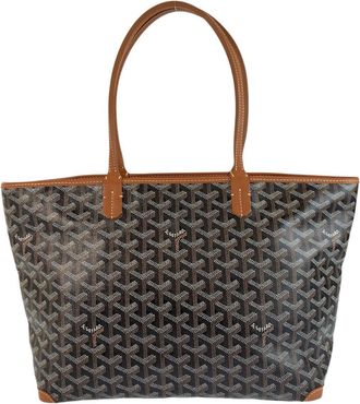 Goyard Artois PM Tote Bag Black Brown PVC