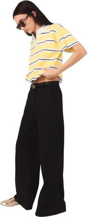 Maje Flared trousers in Black at Nordstrom, Size 40 Eu