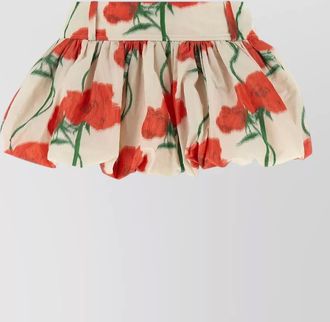Kenzo archive rose bubble hem floral pleated skirt