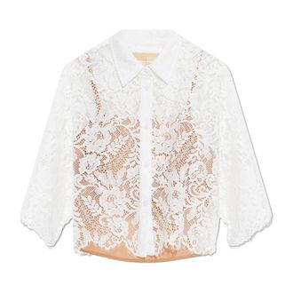 Michael Kors Shirts, female, White, Size: XS Lace Shirt