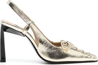 Senso 95mm Oka III pumps - women - Leather - 35 - Gold