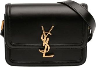 Saint Laurent Pre-owned Cross Body Bags, female, Black, Size: ONE SIZE Pre-owned Solferino Crossbody Bag