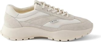 Prada Mesh Fabric And Suede Sneakers