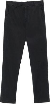 Canali Broeken, Heren, Blauw, M, Katoen, Lyocell/Katoen Regular Fit Broek met Zakken