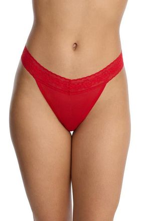 Skarlett Blue V-Front Lace Thong in Holly at Nordstrom, Size Xx-Large