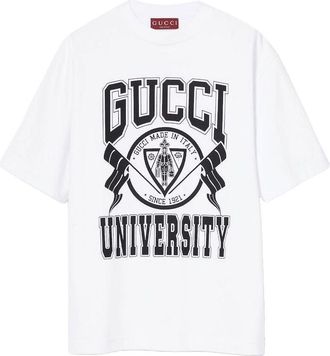 Gucci Cotton Jersey Printed T-shirt White 798115-XJGU9-9074