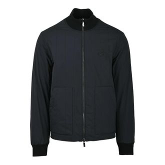 Emporio Armani Omkeerbare Nylon Jas met Rits - Heren - Bomber jackets - Zwart - L - Nylon - Jassen
