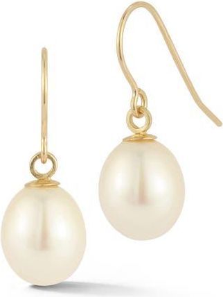 Ember Fine Jewelry 14K Freshwater Pearl Drop Earrings in Gold at Nordstrom Rack