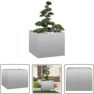 vidaXL vidaXL Fioriera per balcone - Fioriera 100x100x80 cm in Acciaio Zincato