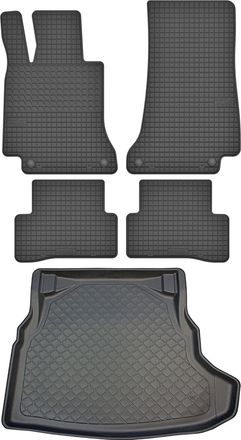 OEM Juego De Alfombrillas De Goma Para Coche Y Alfombrilla Para Maletero Para Mercedes Clase C W205 Sed&aacute;n Desde Marzo De 2014