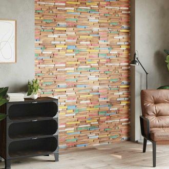 vidaXL Vidaxl - Paneles Revestimiento Pared 10 Uds Madera Maciza Teca 1,03 M&sup2;