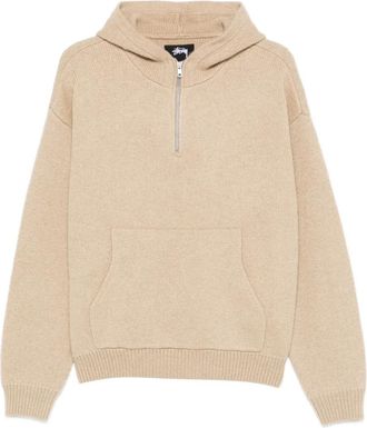 Stüssy Felpa con mezza zip - Toni neutri