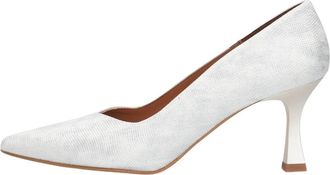Notre-V Pumps met puntige neus en kegelhiel - Dames - Pumps - Wit - 39 EU - Leer - Schoenen