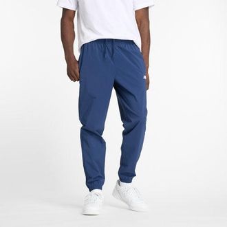 New Balance Mens Athletics Stretch Woven Jogger in Blue Nylon Woven, size X-Large
