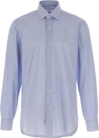 Barba Striped Poplin Shirt