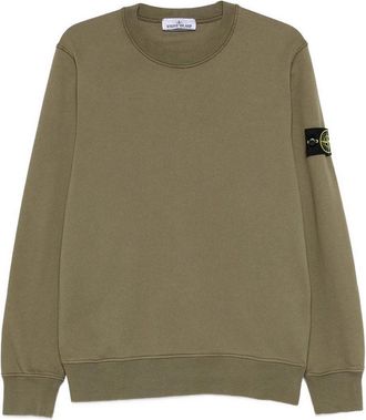 Stone Island Sweatshirt Crewneck In Green Cotton